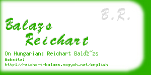 balazs reichart business card